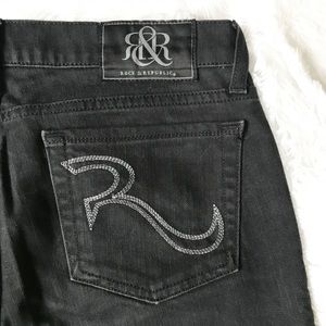 Rock & Republic Black/Dark Grey Jeans Size 27